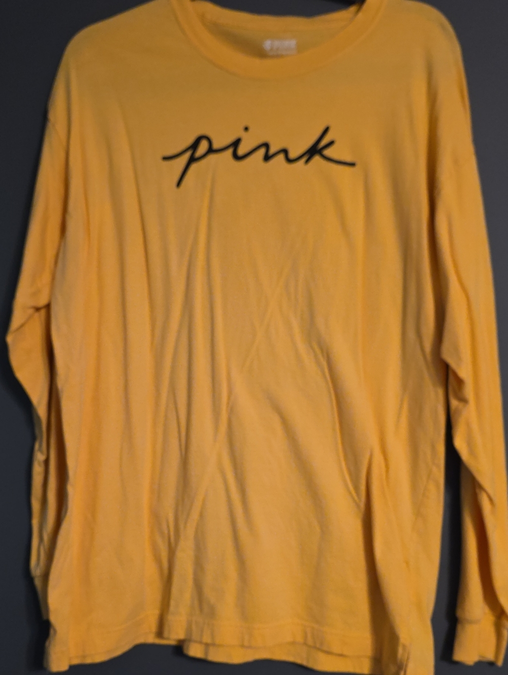 PINK Script Logo Tee